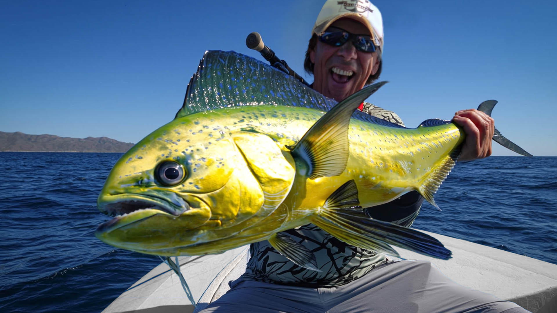 Salzwasserfliegenfischen auf Mahi Mahi in Zypern 