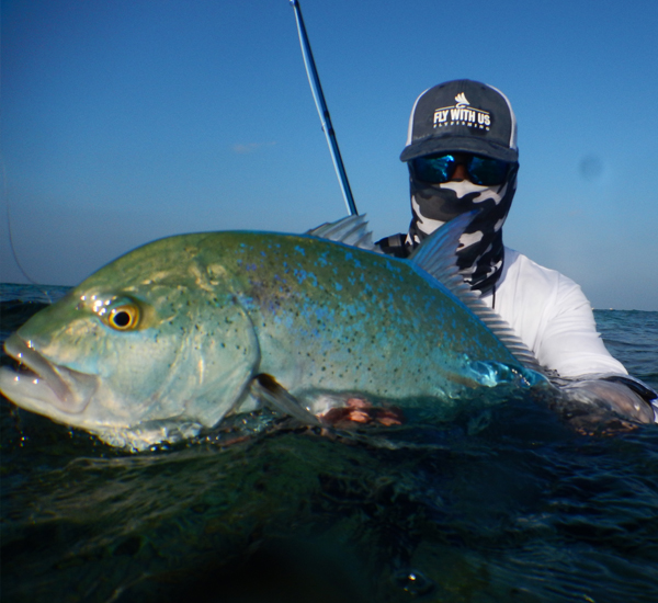 Fliegenfischen auf Bluefin Trevally