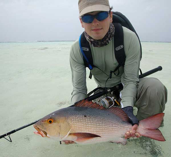 Spinnfischen mit Popper und Stickbait auf Giant Trevally, Thunfische, Snapper, Grouper und mehr.